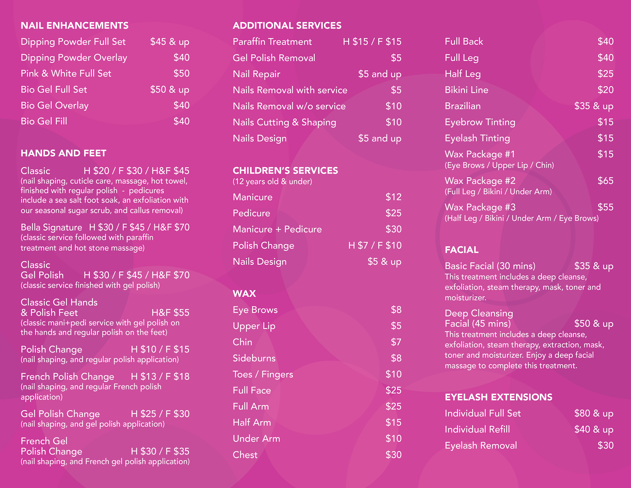 Price-Menu